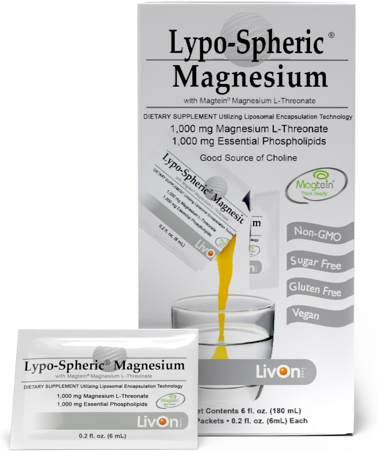 LivOn Labs Lypo-Spheric Magnesium L-Threonate